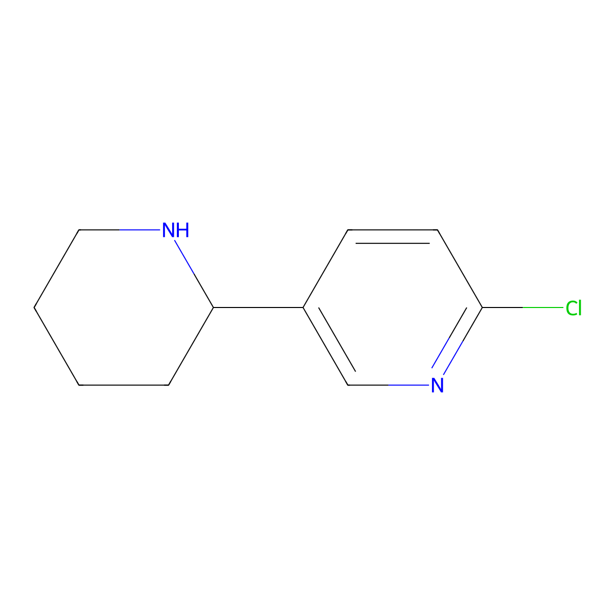 (R)-2-Chloro-5-(piperidin-2-yl)pyridine molecular structure, CAS 1134621-26-3