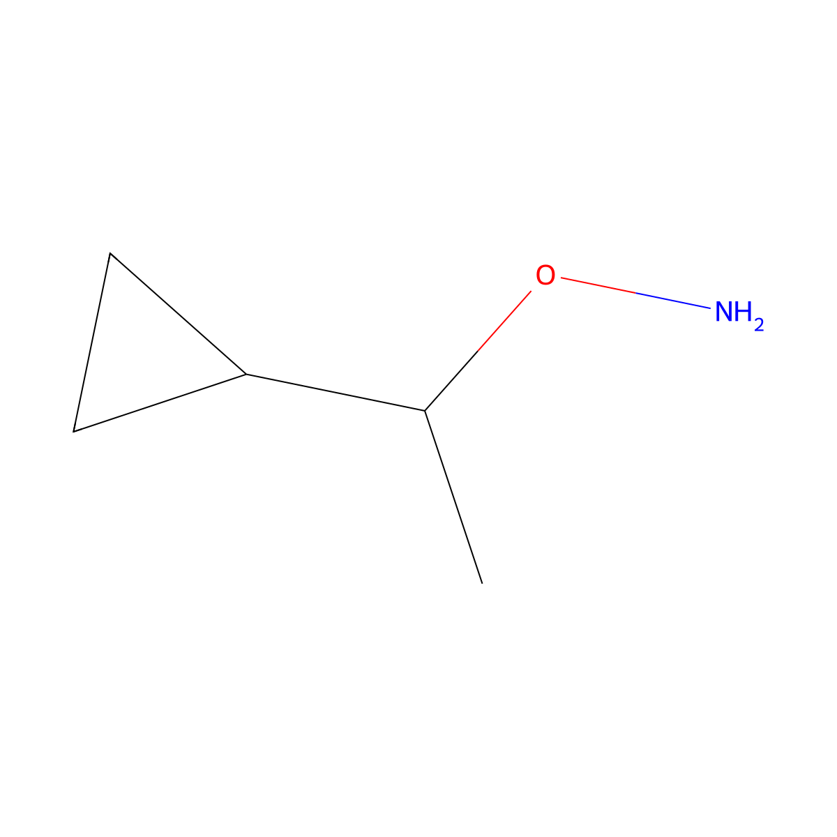 O-(1-cyclopropylethyl)hydroxylamine molecular structure, CAS 1134673-91-8