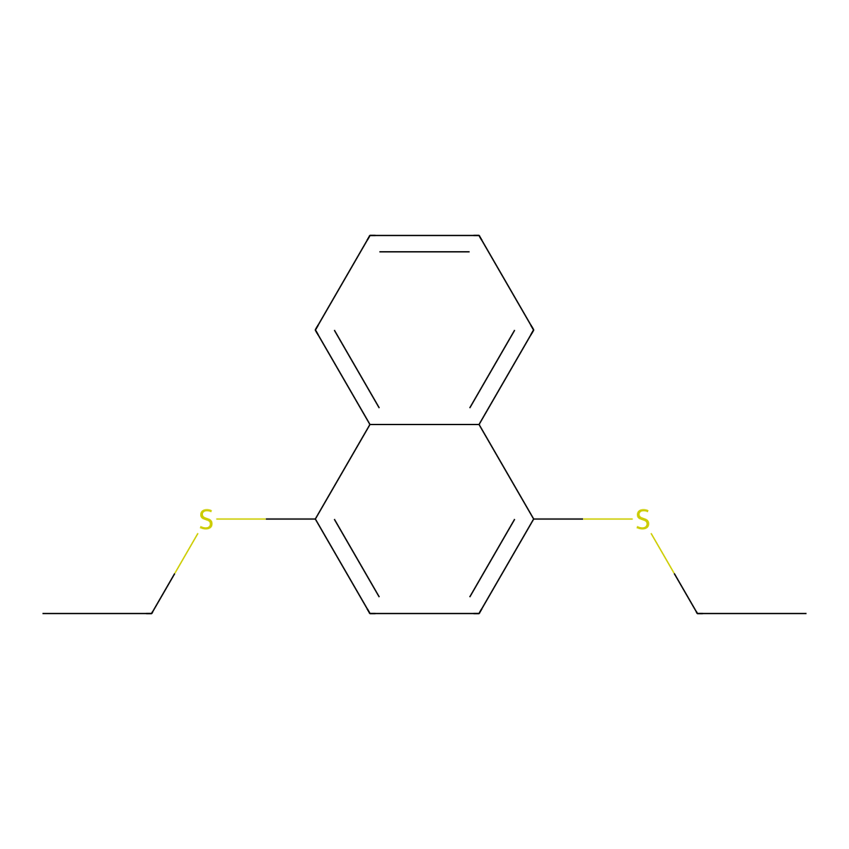 1,4-Bis(ethylsulfanyl)naphthalene molecular structure, CAS 113469-03-7