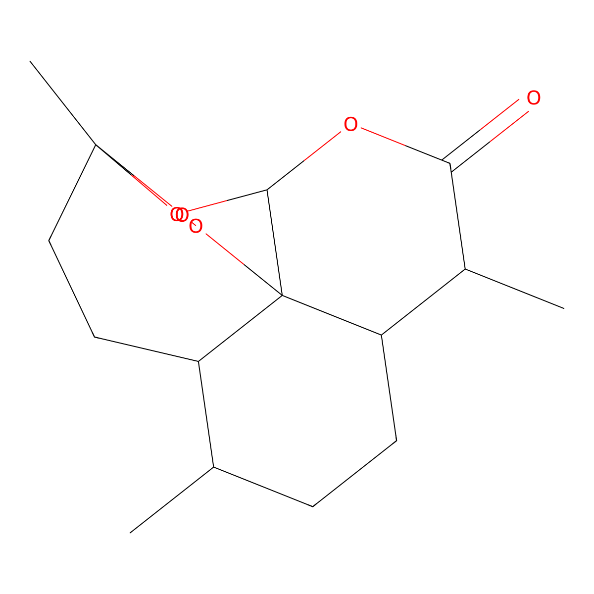 9-Epiartemisinin molecular structure, CAS 113472-97-2