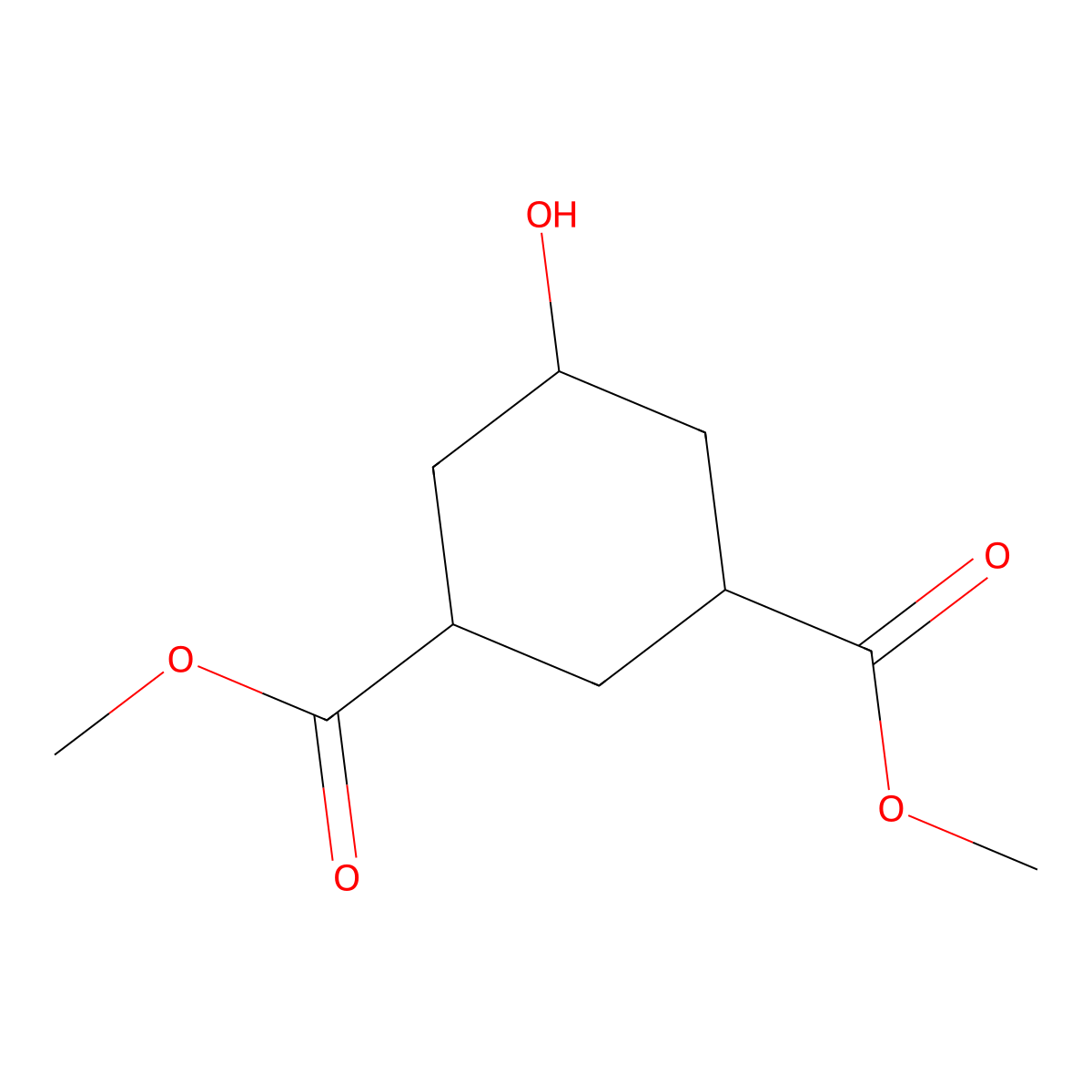 1,3-Dimethyl 5-hydroxycyclohexane-1,3-dicarboxylate molecular structure, CAS 113474-25-2