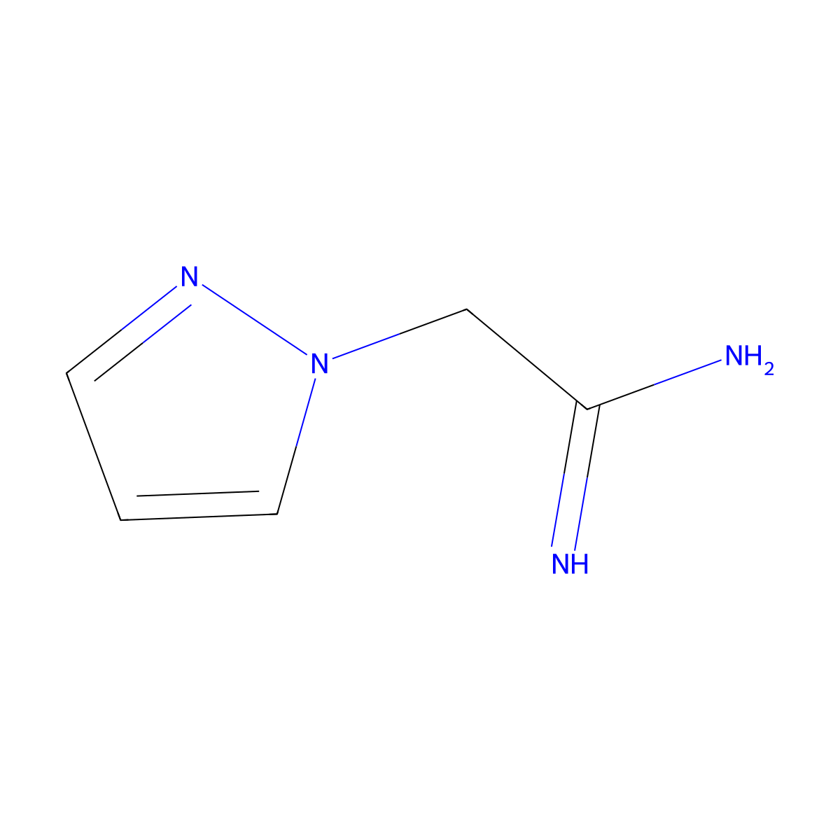 2-(1H-pyrazol-1-yl)ethanimidamide molecular structure, CAS 1134766-79-2