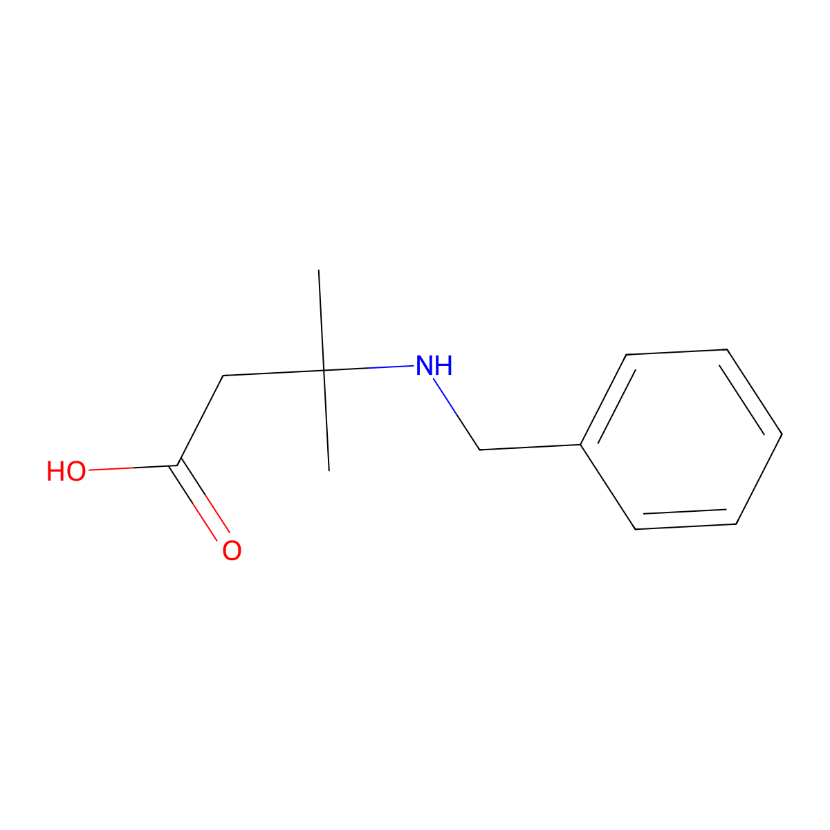 3-(Benzylamino)-3-methylbutanoic Acid molecular structure, CAS 113479-11-1