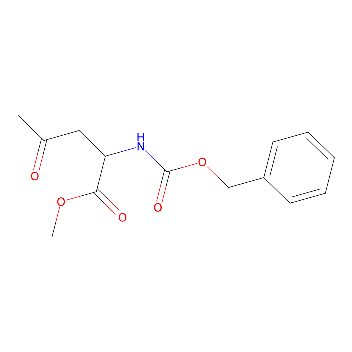 Methyl 2-{[(benzyloxy)carbonyl]amino}-4-oxopentanoate molecular structure, CAS 113479-92-8