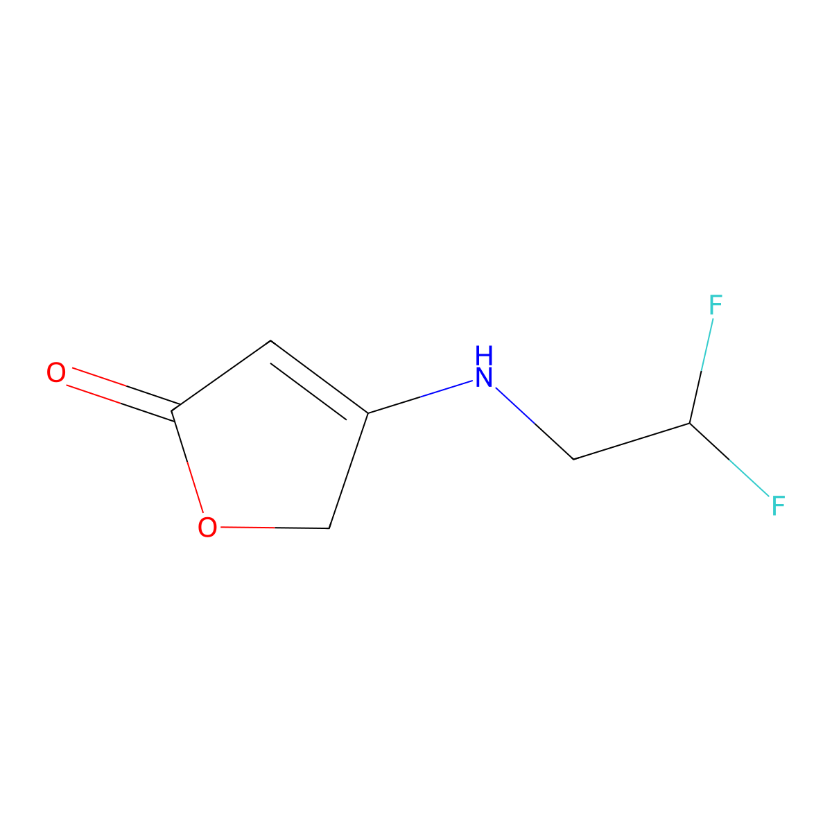 4-((2,2-Difluoroethyl)amino)-2,5-dihydrofuran-2-one molecular structure, CAS 1134834-71-1