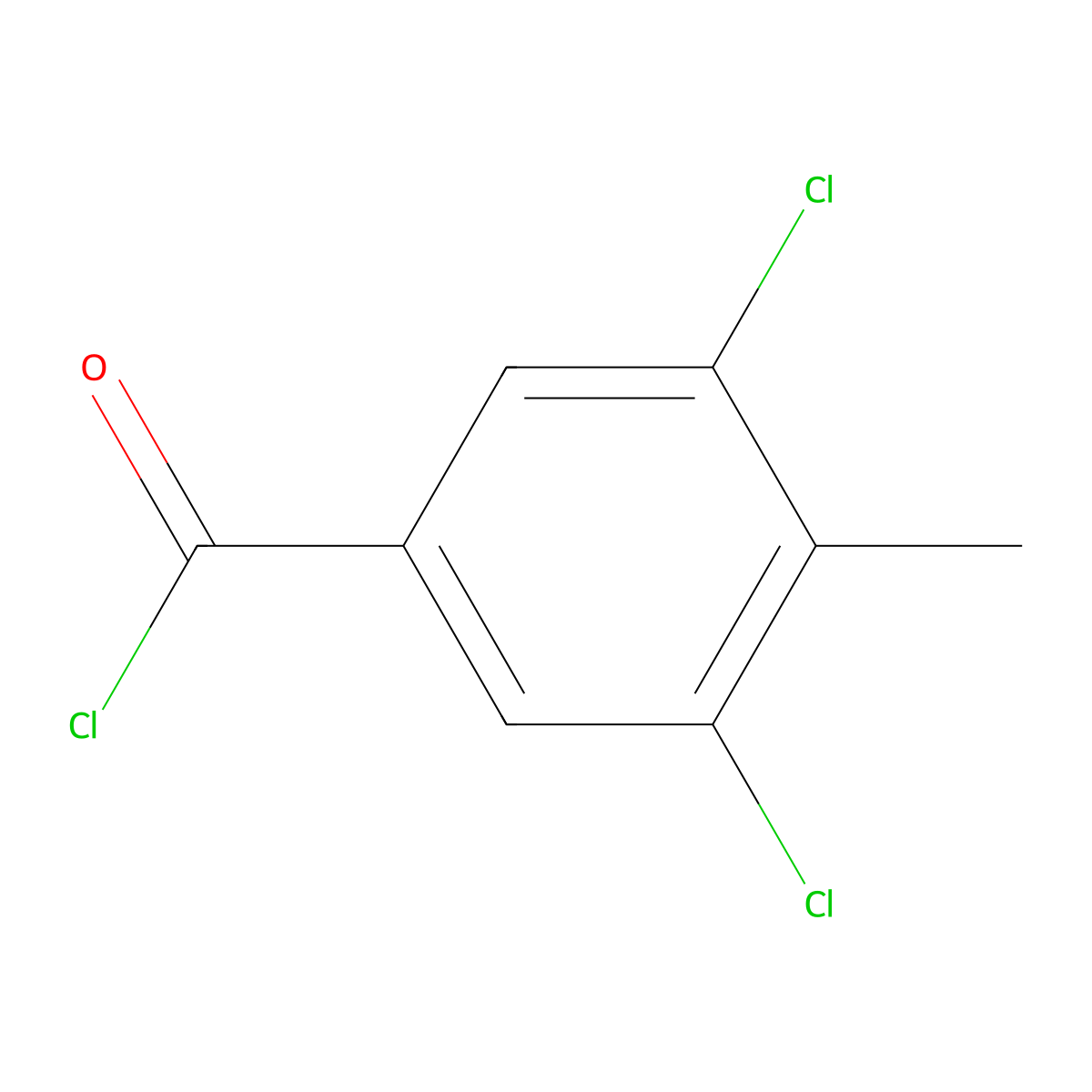 3,5-Dichloro-4-methylbenzoyl chloride molecular structure, CAS 113485-46-4