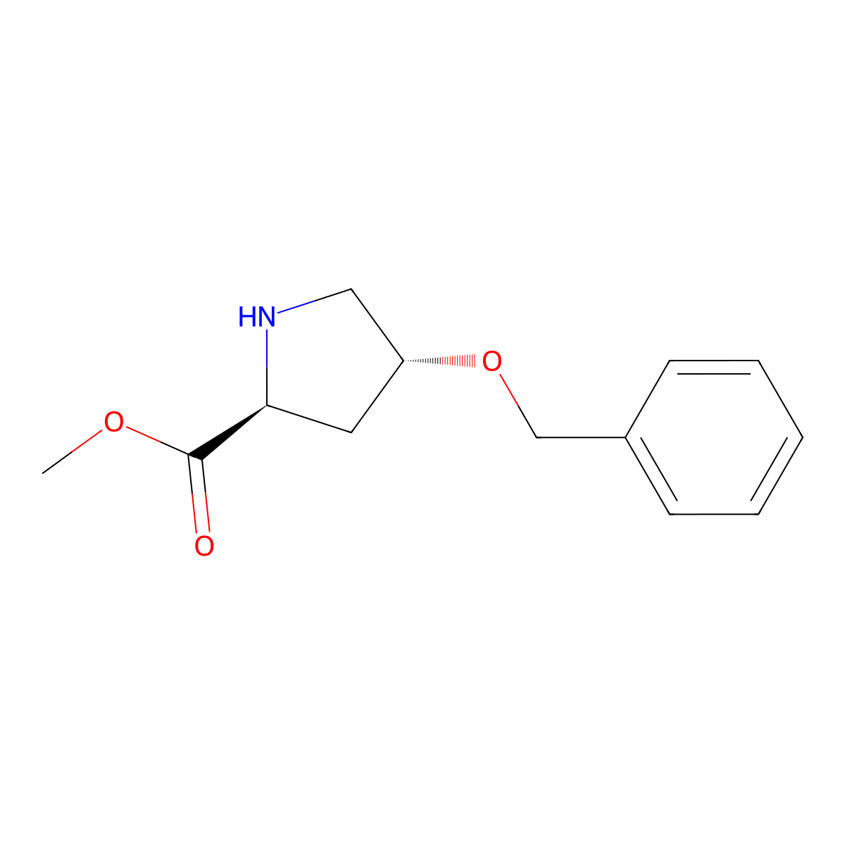 Trans Methyl O-benzyl-L-4-hydroxyproline molecular structure, CAS 113490-76-9
