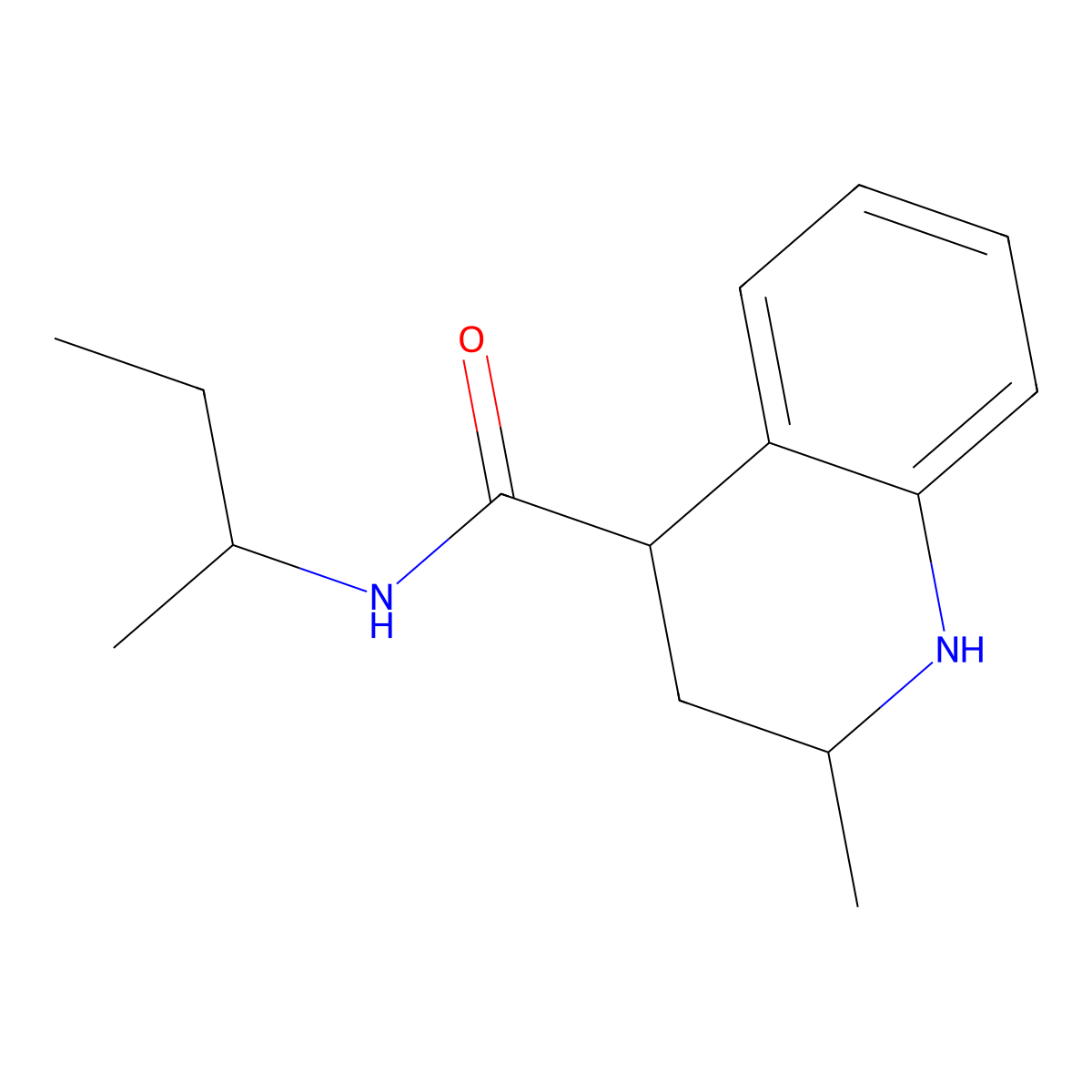 N-(butan-2-yl)-2-methyl-1,2,3,4-tetrahydroquinoline-4-carboxamide molecular structure, CAS 1134943-10-4
