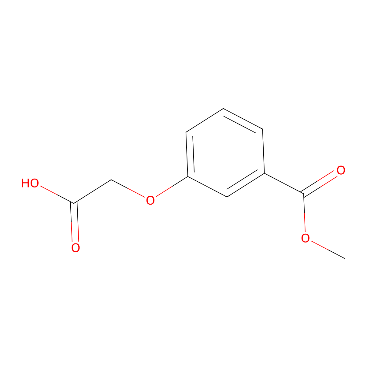 [3-(Methoxycarbonyl)phenoxy]acetic acid molecular structure, CAS 113496-11-0