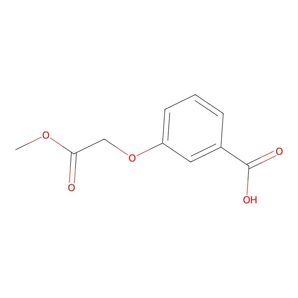 3-(2-Methoxy-2-oxoethoxy)benzoic acid molecular structure, CAS 113496-13-2