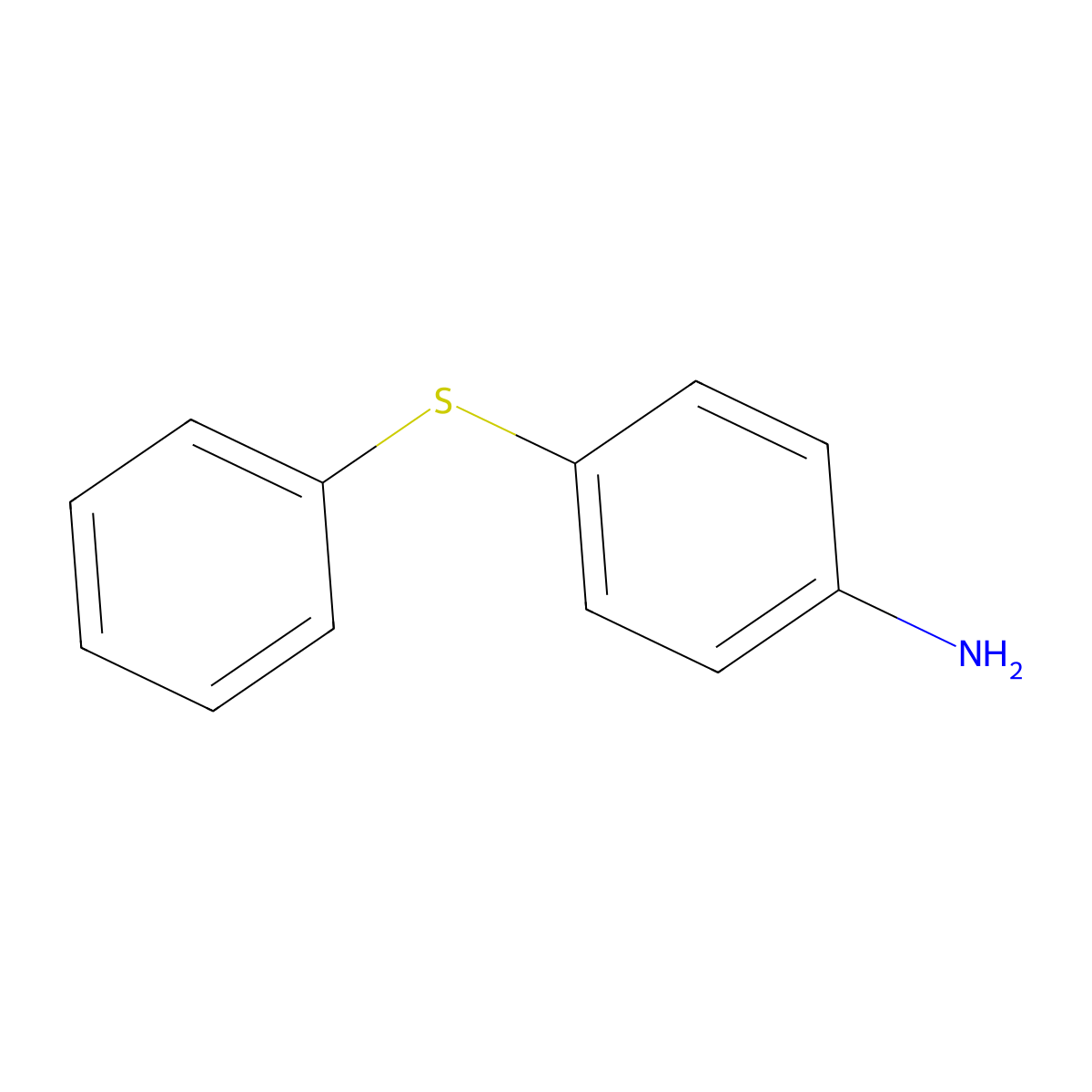 4-(Phenylthio)aniline molecular structure, CAS 1135-14-4