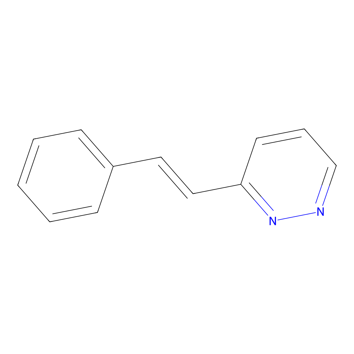(E)-3-Styrylpyridazine molecular structure, CAS 1135-31-5