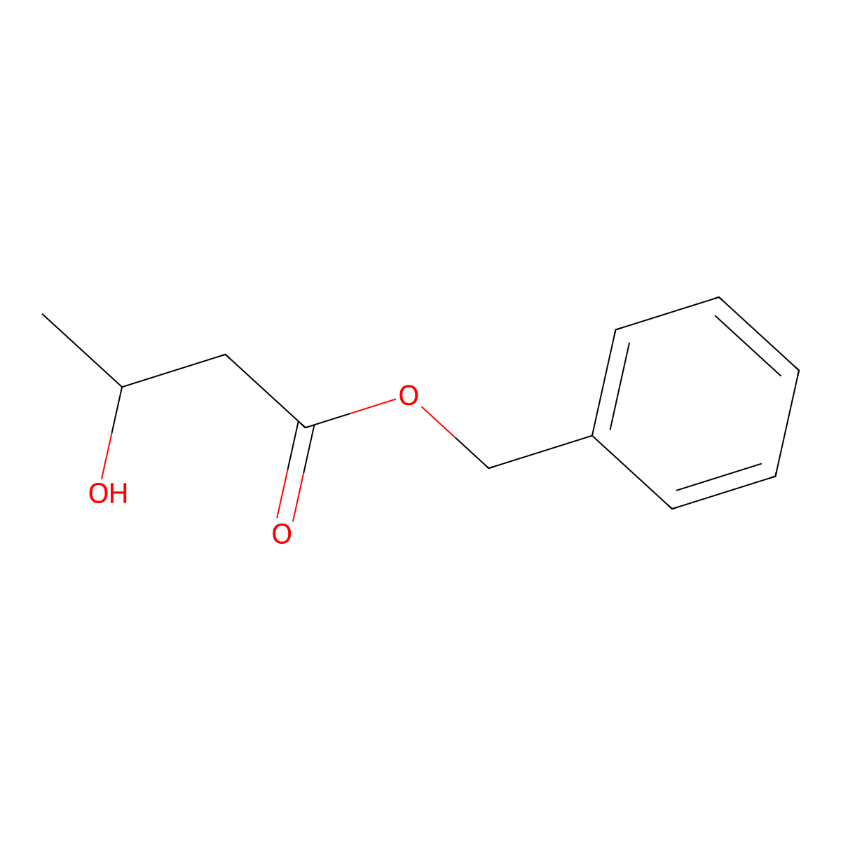 Benzyl 3-hydroxybutanoate molecular structure, CAS 1135-39-3