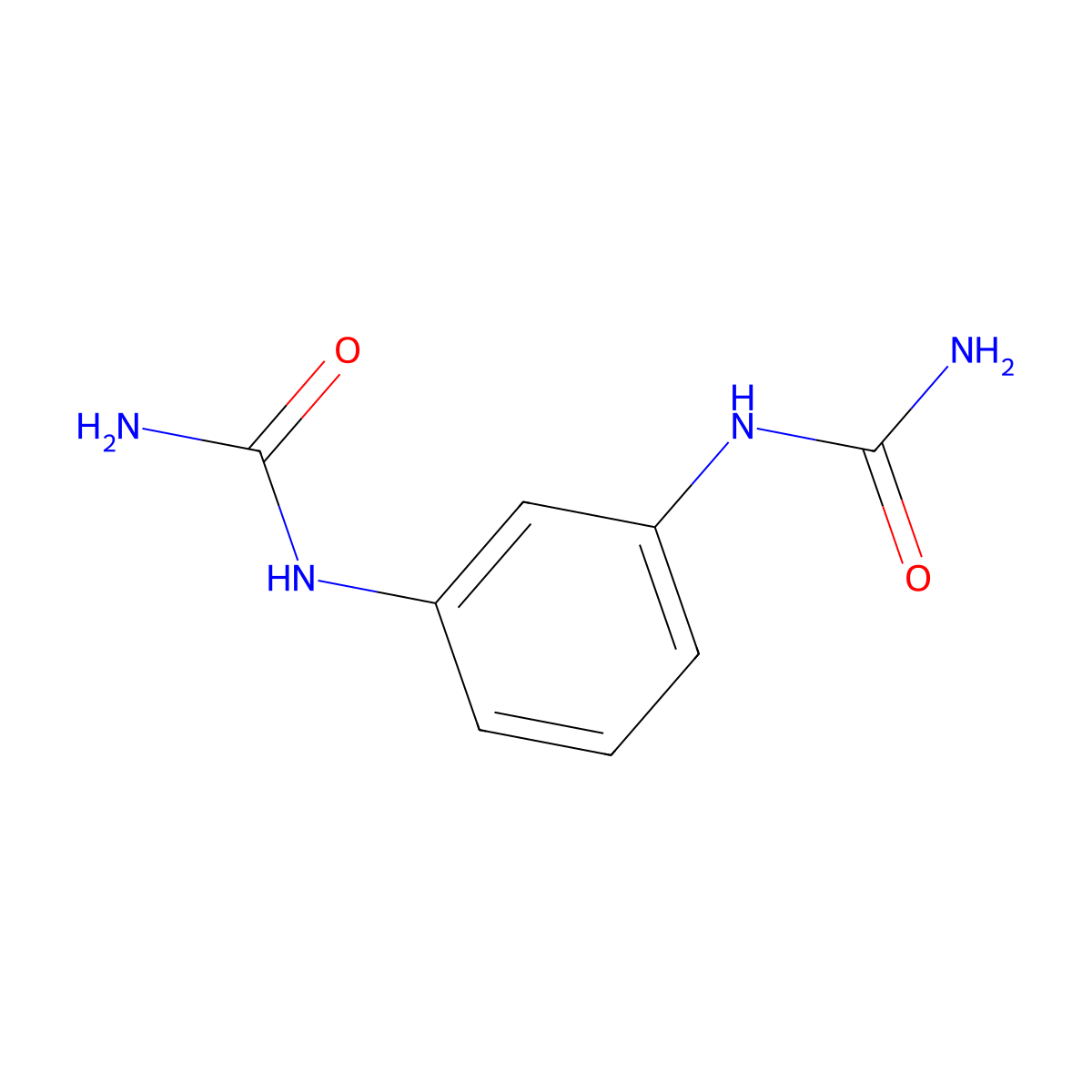 N,N'-1,3-Phenylenediurea molecular structure, CAS 1135-58-6