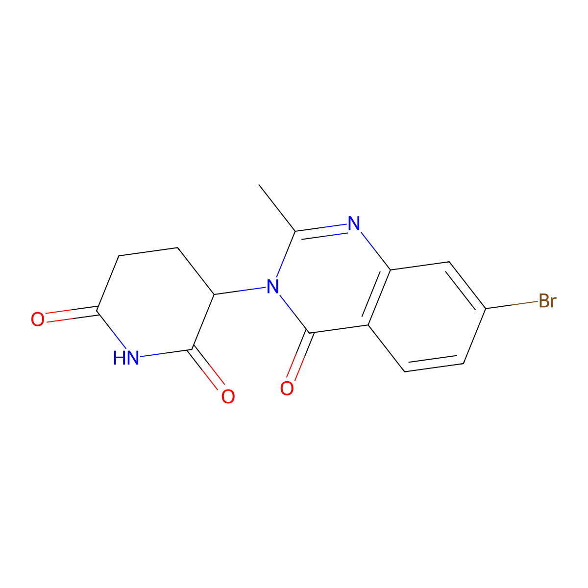 3-(7-Bromo-2-methyl-4-oxo-quinazolin-3-YL)piperidine-2,6-dione molecular structure, CAS 1135008-81-9