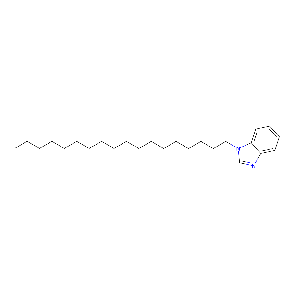 1-octadecyl-1H-benzimidazole molecular structure, CAS 113501-98-7