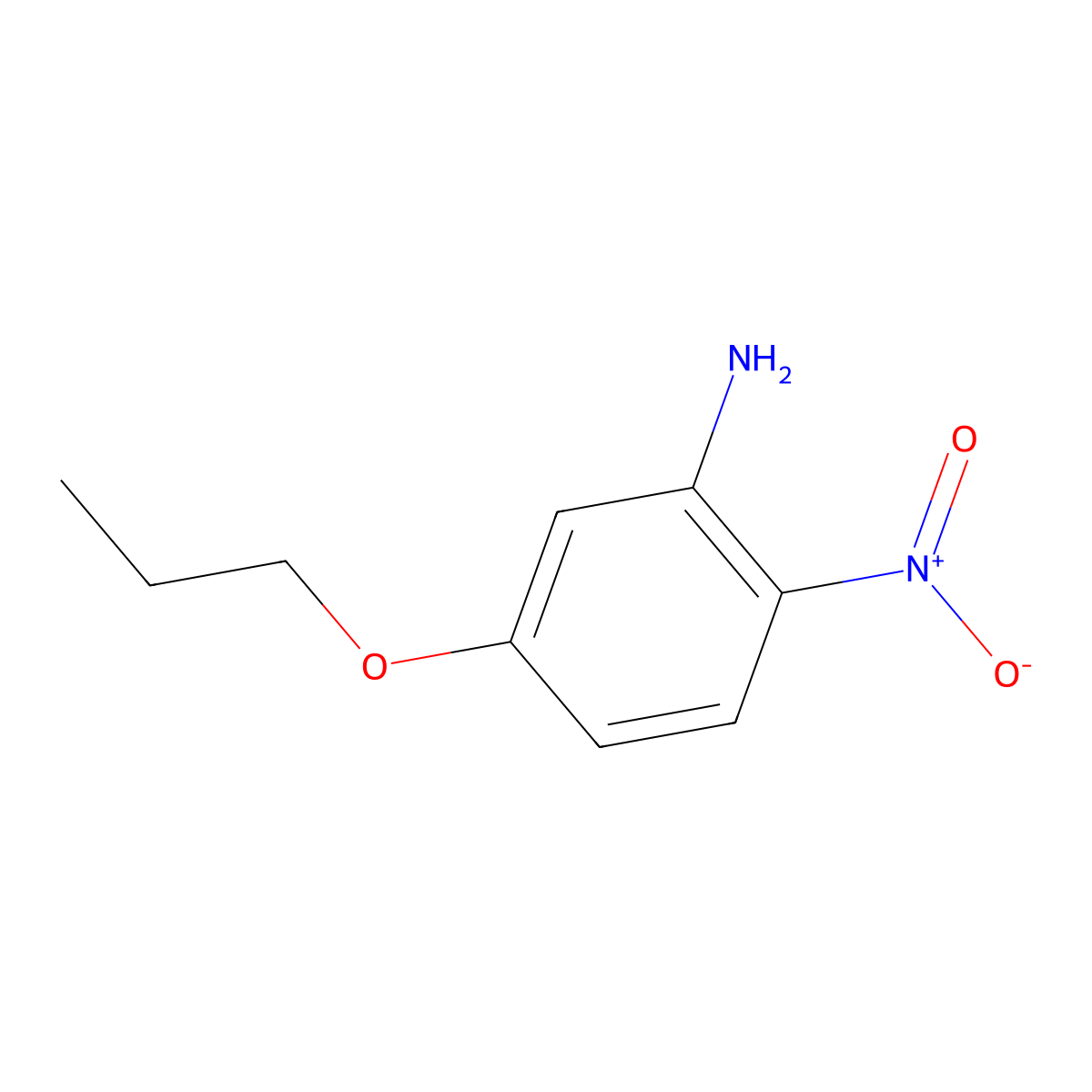 2-Nitro-5-propoxyaniline molecular structure, CAS 113501-99-8
