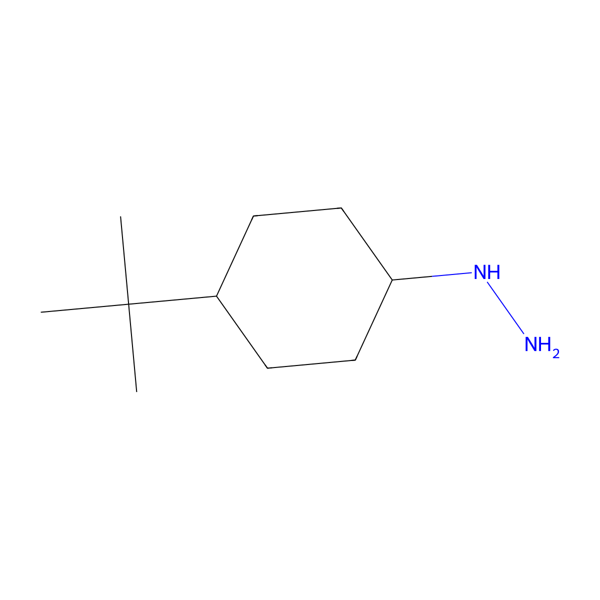 (4-Tert-butylcyclohexyl)hydrazine molecular structure, CAS 1135024-92-8