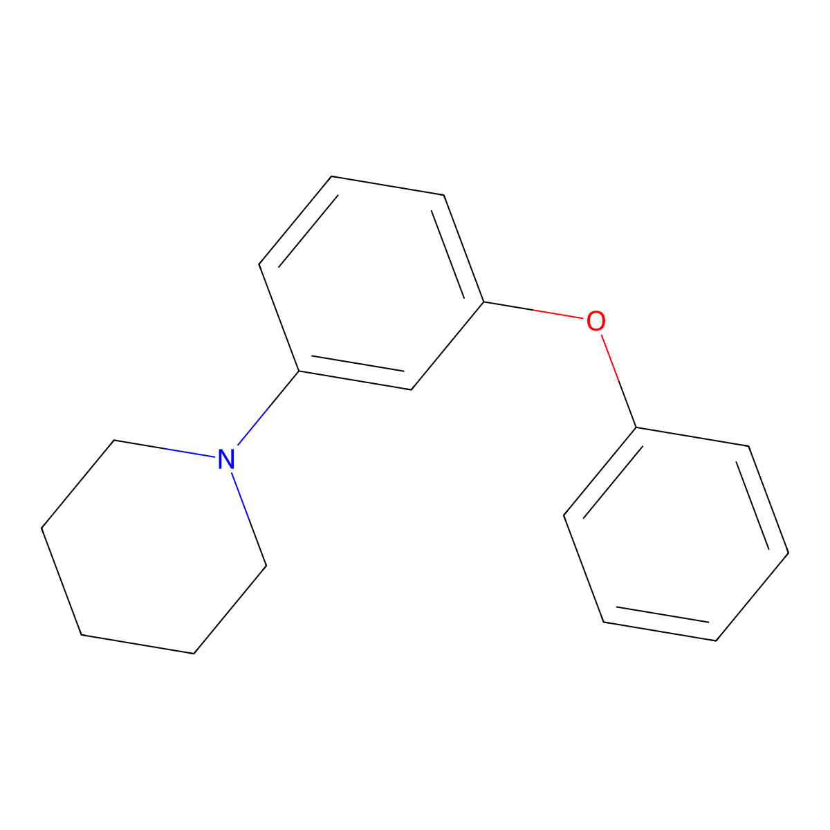1-(3-Phenoxyphenyl)piperidine molecular structure, CAS 1135032-28-8