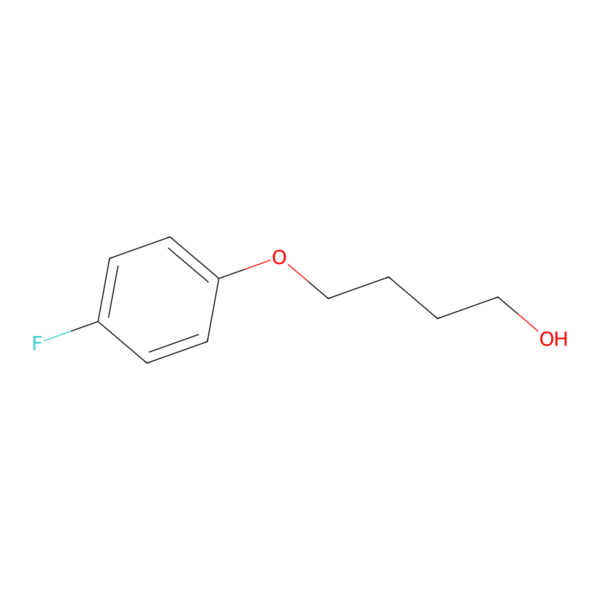 4-(4-Fluorophenoxy)-1-butanol molecular structure, CAS 1135034-30-8
