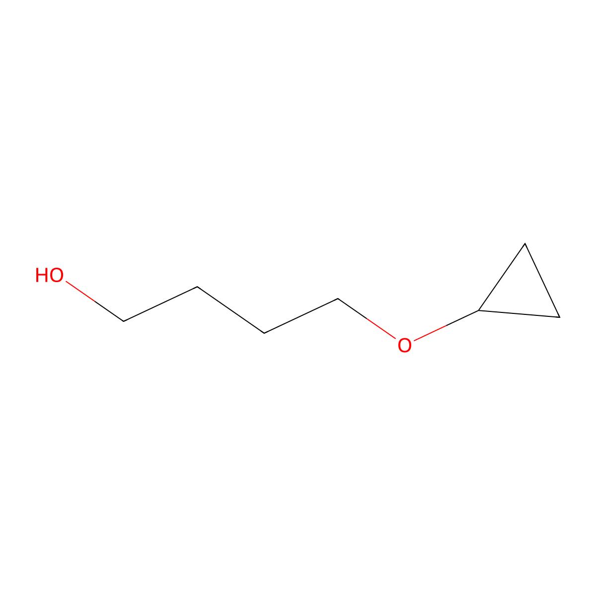 4-Cyclopropoxybutan-1-ol molecular structure, CAS 1135034-80-8