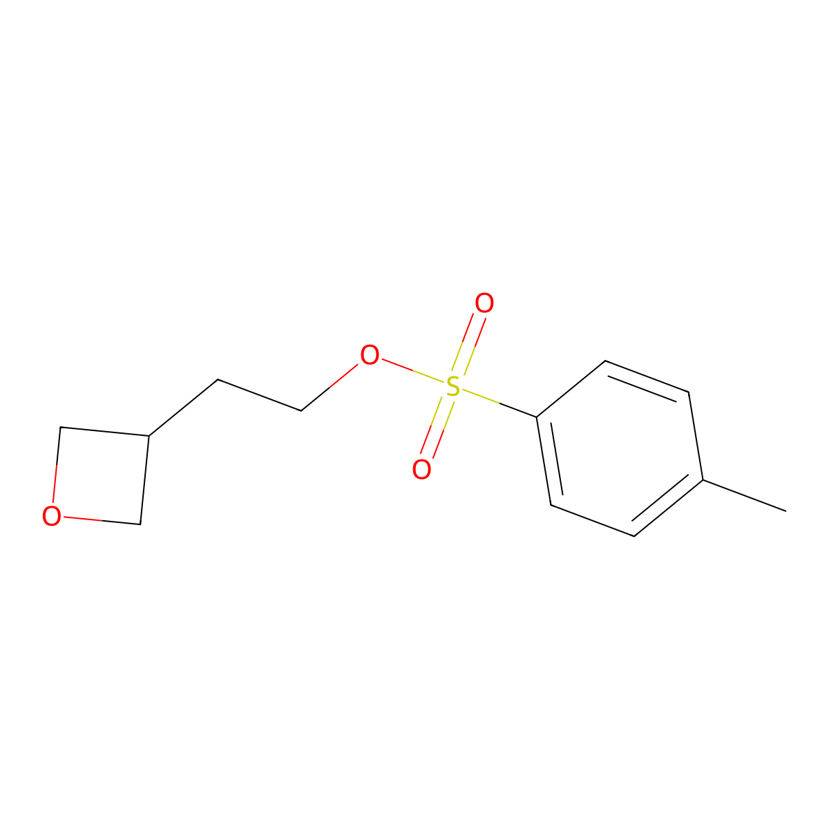 2-(Oxetan-3-yl)ethyl 4-methylbenzenesulfonate molecular structure, CAS 1135039-66-5