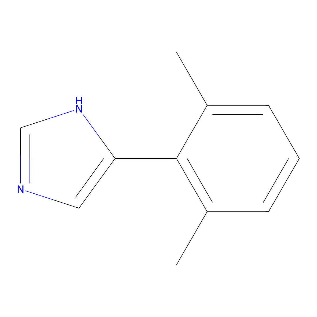 5-(2,6-dimethylphenyl)-1H-imidazole molecular structure, CAS 113504-86-2
