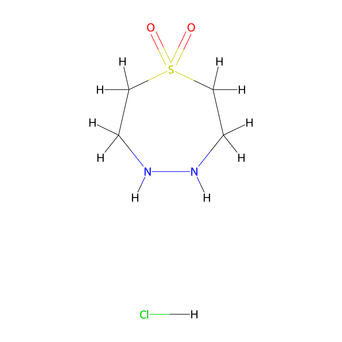 1lambda6,4,5-Thiadiazepane-1,1-dione hydrochloride molecular structure, CAS 1135051-02-3