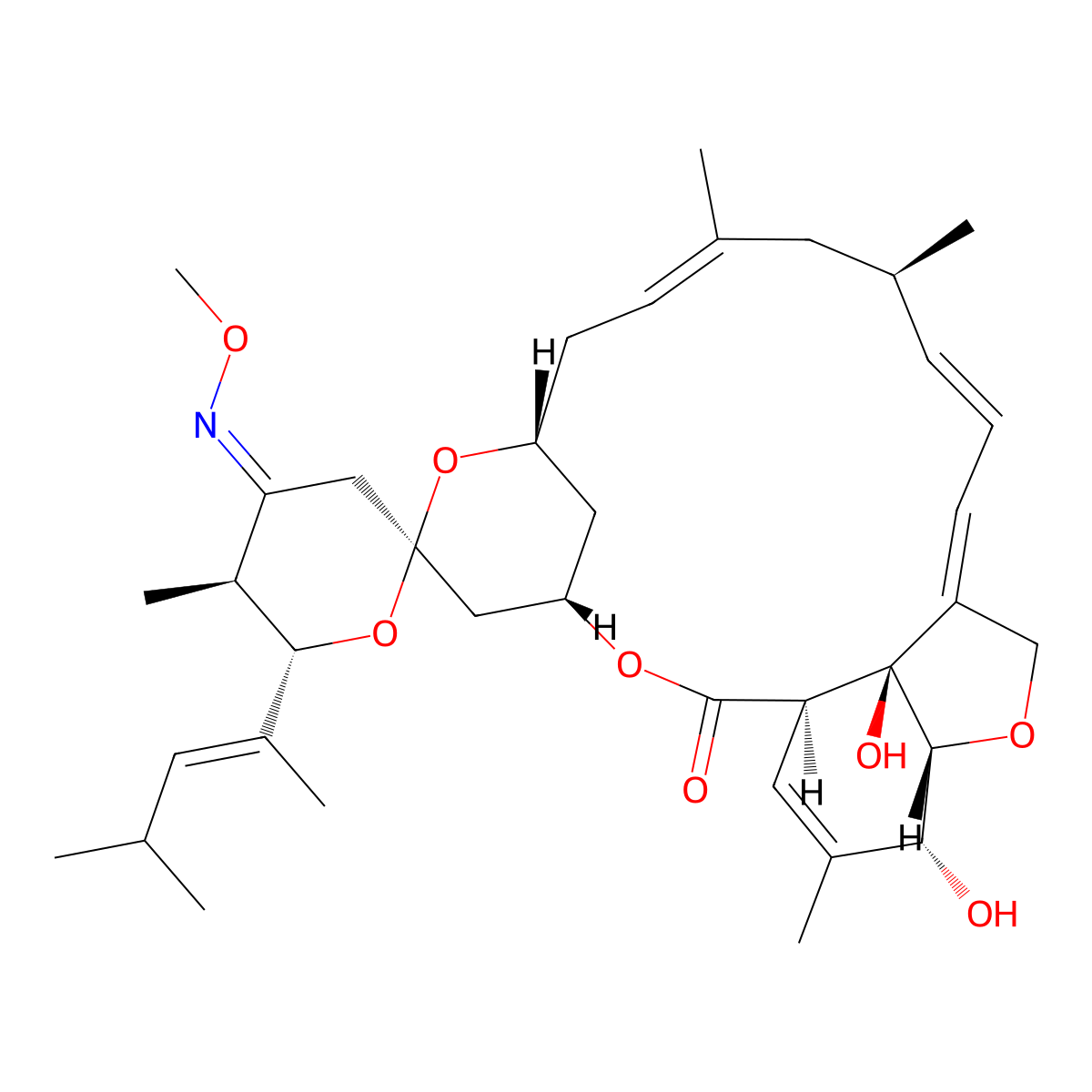 Moxidectin molecular structure, CAS 113507-06-5