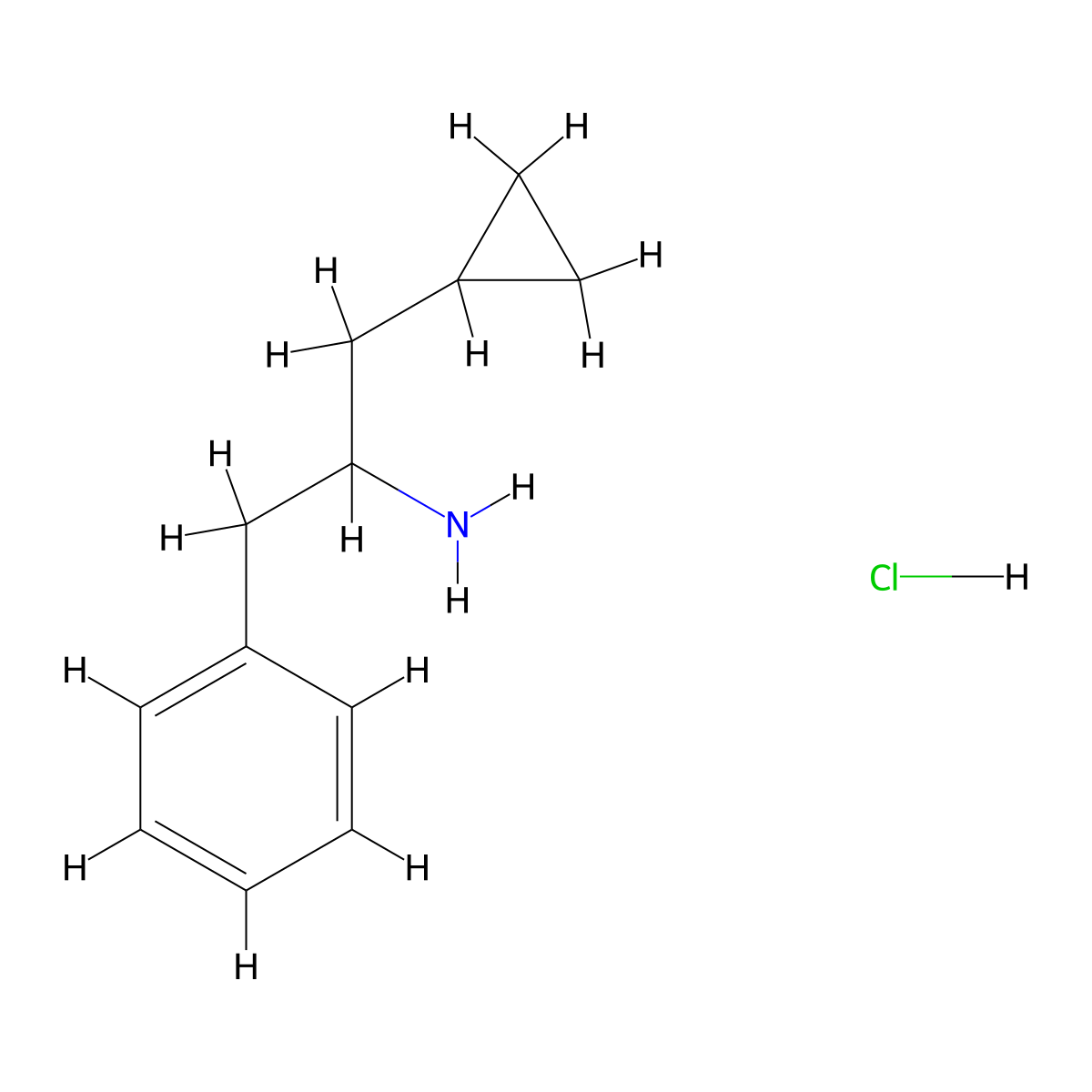 1-Cyclopropyl-3-phenylpropan-2-amine;hydrochloride molecular structure, CAS 1135105-63-3