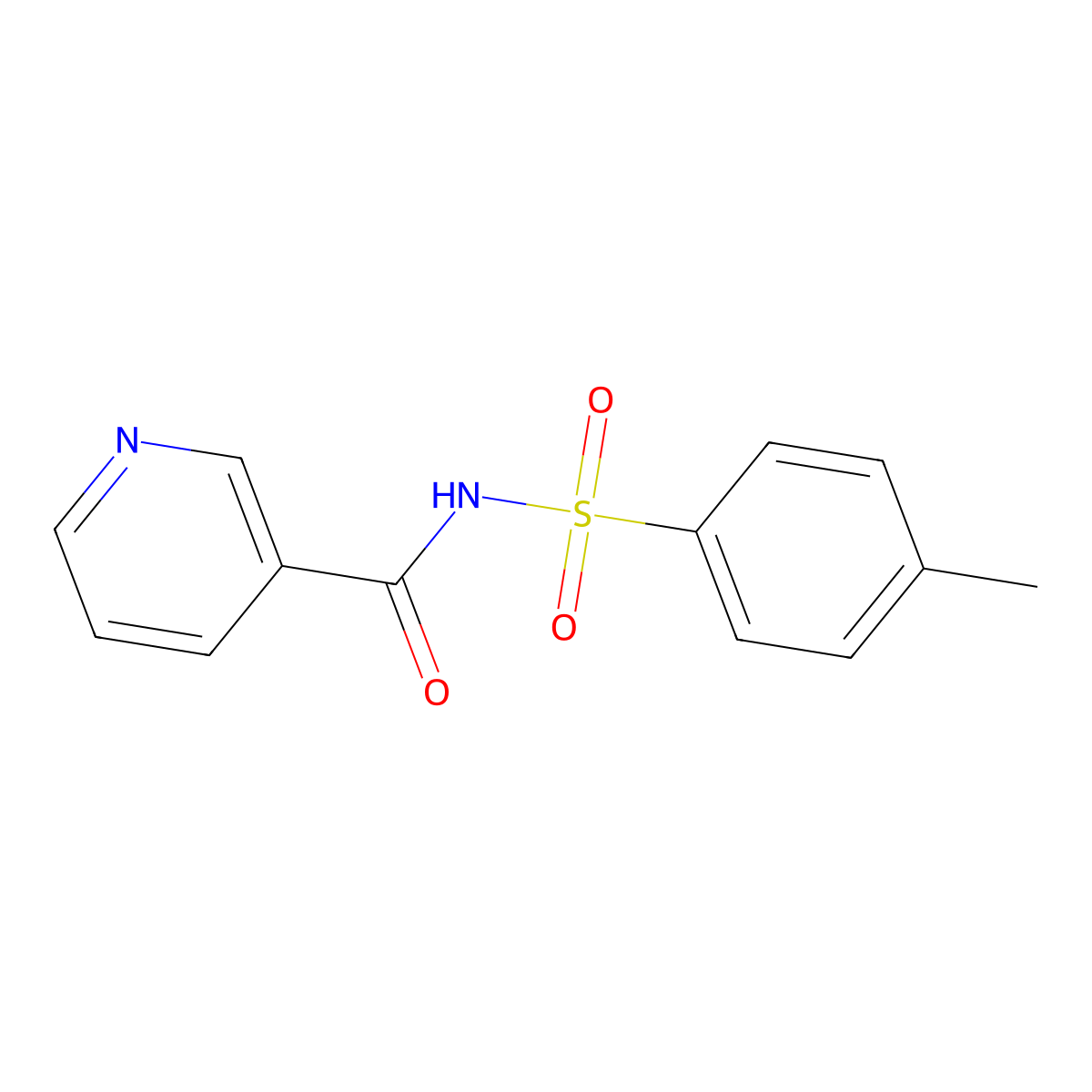 N-(4-methylphenyl)sulfonylpyridine-3-carboxamide molecular structure, CAS 113513-61-4