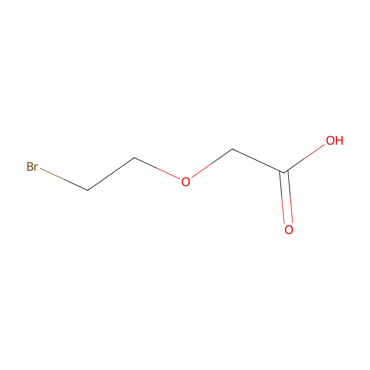 Bromo-PEG1-CH2CO2H molecular structure, CAS 1135131-50-8