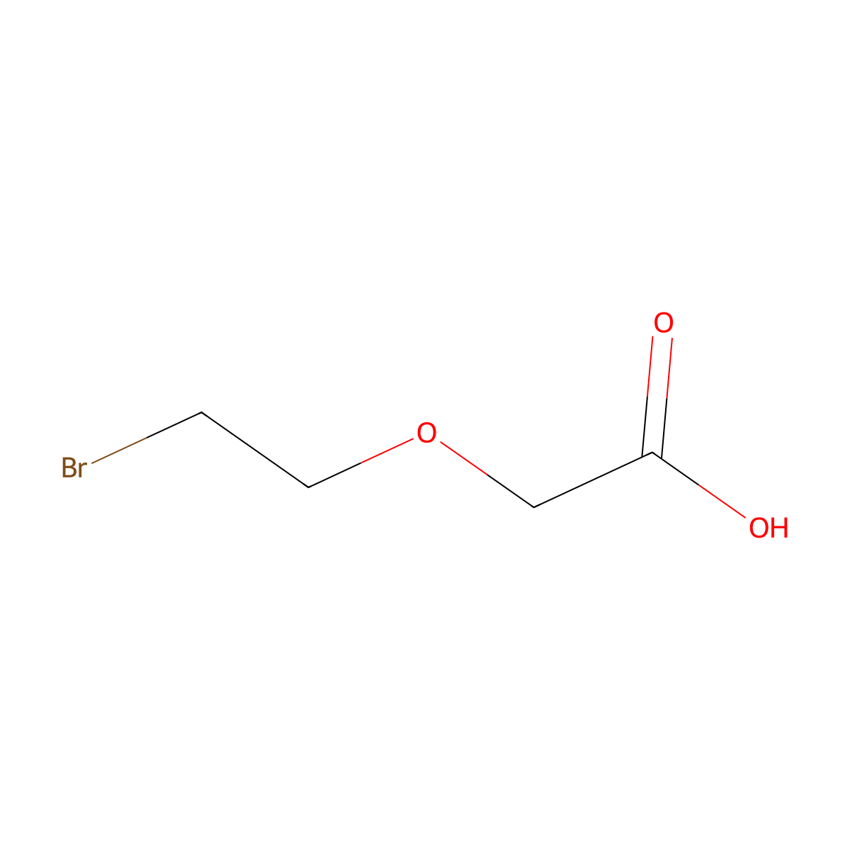 Bromo-PEG1-CH2CO2H molecular structure, CAS 1135131-50-8