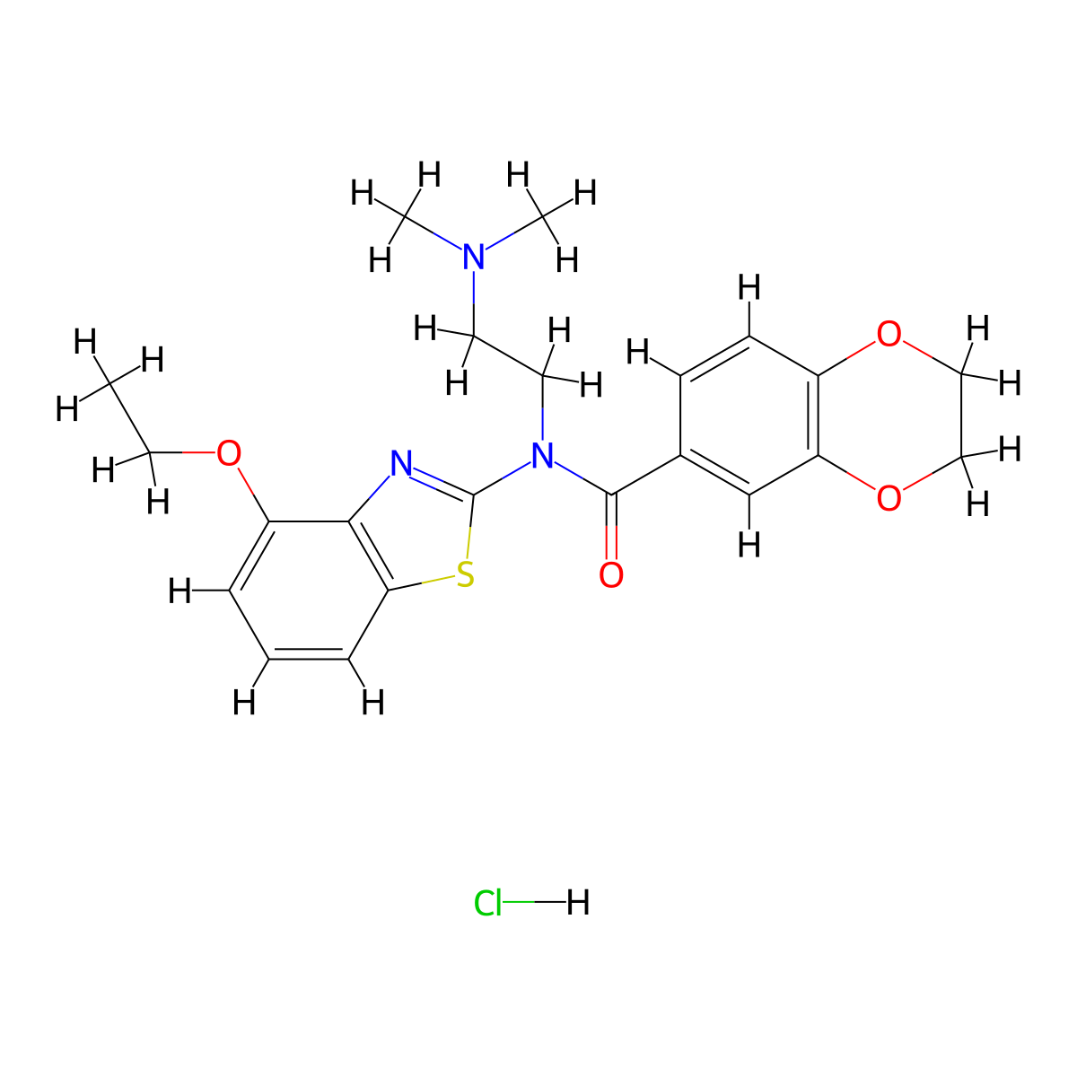 N-[2-(Dimethylamino)ethyl]-N-(4-ethoxy-1,3-benzothiazol-2-YL)-2,3-dihydro-1,4-benzodioxine-6-carboxamide hydrochloride molecular structure, CAS 1135133-19-5