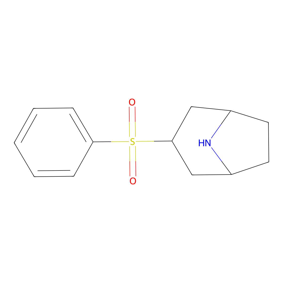 3-(Benzenesulfonyl)-8-azabicyclo[3.2.1]octane molecular structure, CAS 1135190-13-4