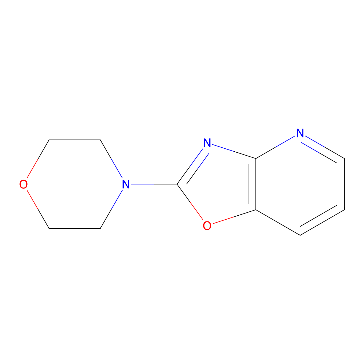 2-Morpholinooxazolo[4,5-b]pyridine molecular structure, CAS 113520-20-0