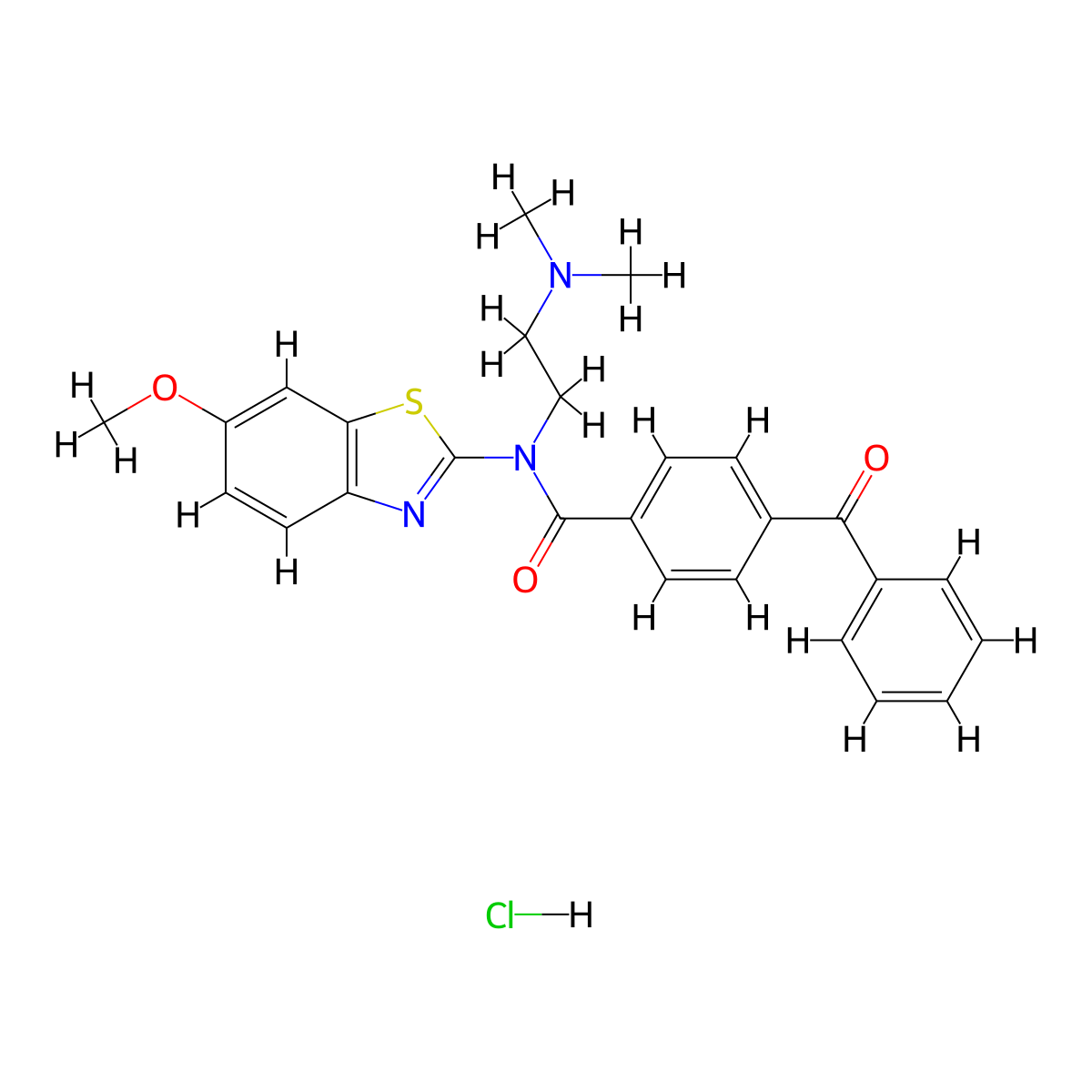 4-Benzoyl-N-[2-(dimethylamino)ethyl]-N-(6-methoxy-1,3-benzothiazol-2-YL)benzamide hydrochloride molecular structure, CAS 1135200-31-5