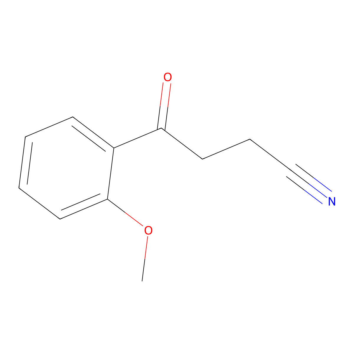 4-(2-Methoxyphenyl)-4-oxobutyronitrile molecular structure, CAS 113522-19-3