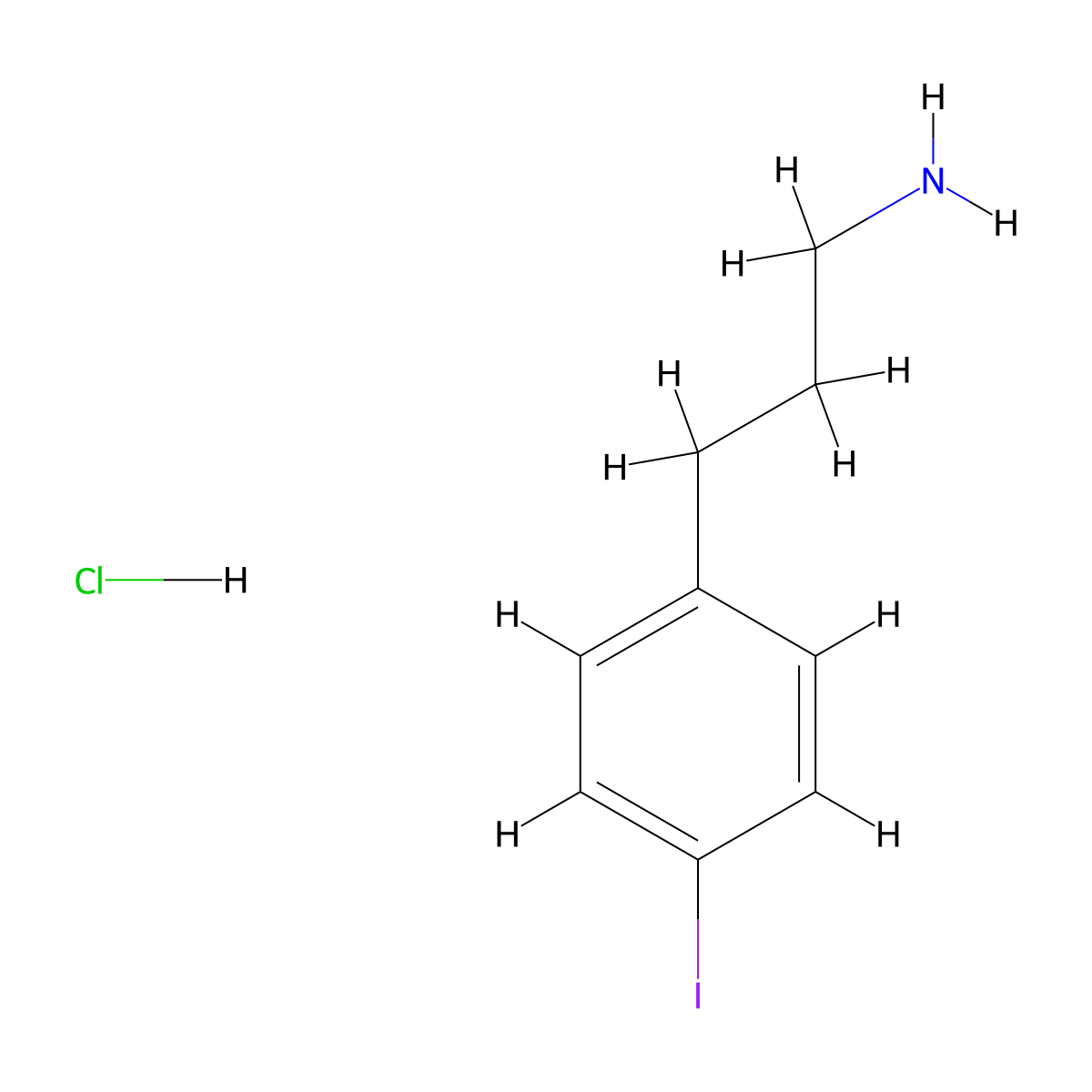 3-(4-Iodophenyl)propan-1-amine hydrochloride molecular structure, CAS 1135220-00-6