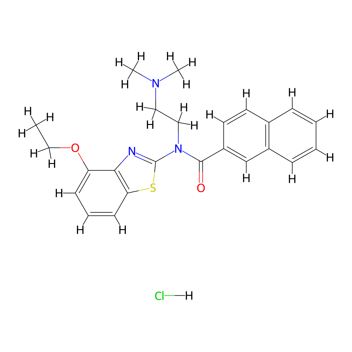 N-[2-(Dimethylamino)ethyl]-N-(4-ethoxy-1,3-benzothiazol-2-YL)naphthalene-2-carboxamide hydrochloride molecular structure, CAS 1135224-38-2