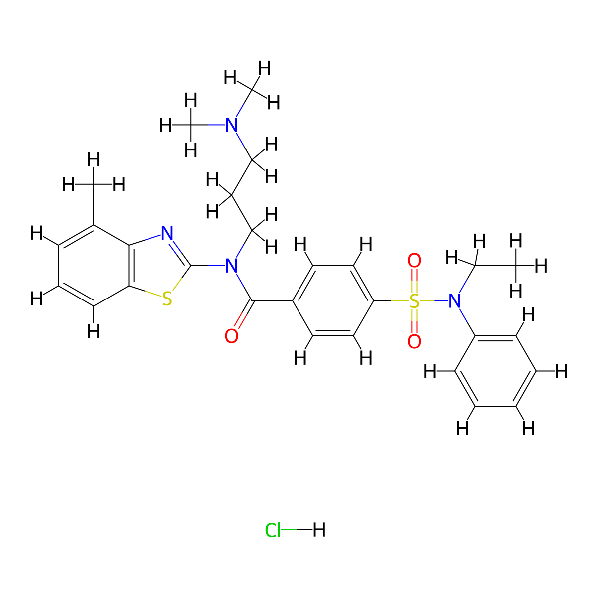 N-[3-(Dimethylamino)propyl]-4-[ethyl(phenyl)sulfamoyl]-N-(4-methyl-1,3-benzothiazol-2-YL)benzamide hydrochloride molecular structure, CAS 1135226-47-9