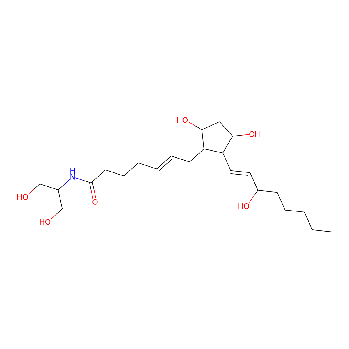 PGF2alpha-dihydroxypropanylamine molecular structure, CAS 1135226-99-1