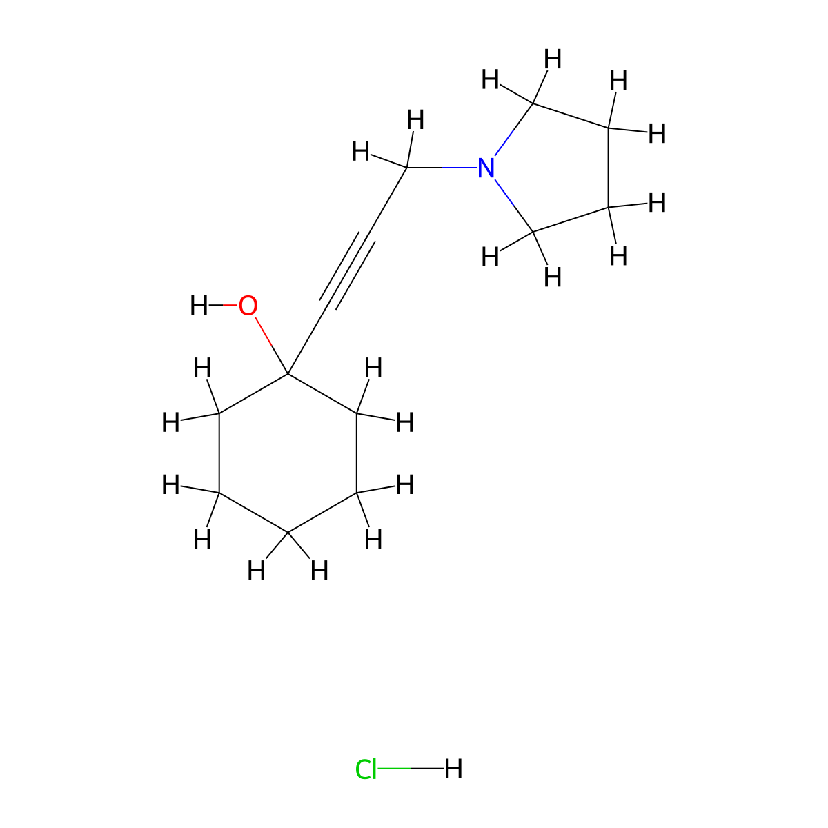 1-(3-Pyrrolidin-1-yl-prop-1-ynyl)-cyclohexanol molecular structure, CAS 1135240-92-4