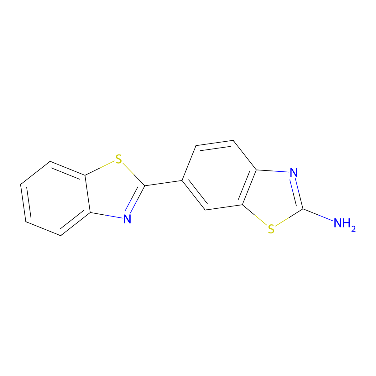 6-(1,3-Benzothiazol-2-yl)-1,3-benzothiazol-2-amine molecular structure, CAS 1135241-04-1