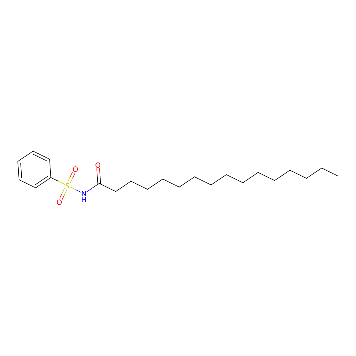 N-(Phenylsulfonyl)palmitamide molecular structure, CAS 1135249-29-4