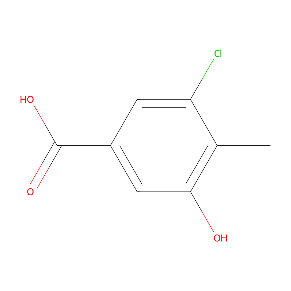 3-Chloro-5-hydroxy-4-methylbenzoic acid molecular structure, CAS 1135253-13-2