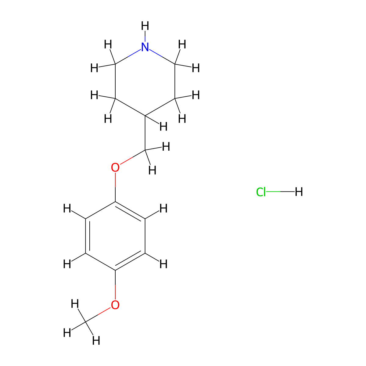 4-(4-Methoxy-phenoxymethyl)-piperidine hydrochloride molecular structure, CAS 1135262-90-6