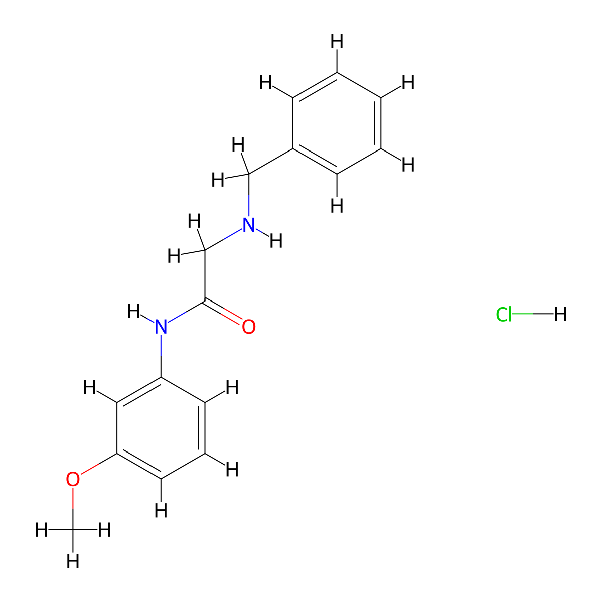 2-Benzylamino-N-(3-methoxy-phenyl)-acetamide hydrochloride molecular structure, CAS 1135263-02-3