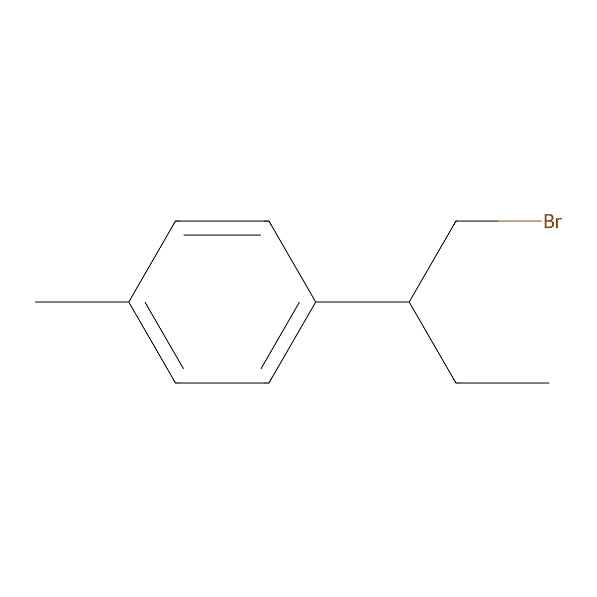1-(1-Bromobutan-2-yl)-4-methylbenzene molecular structure, CAS 1135264-28-6