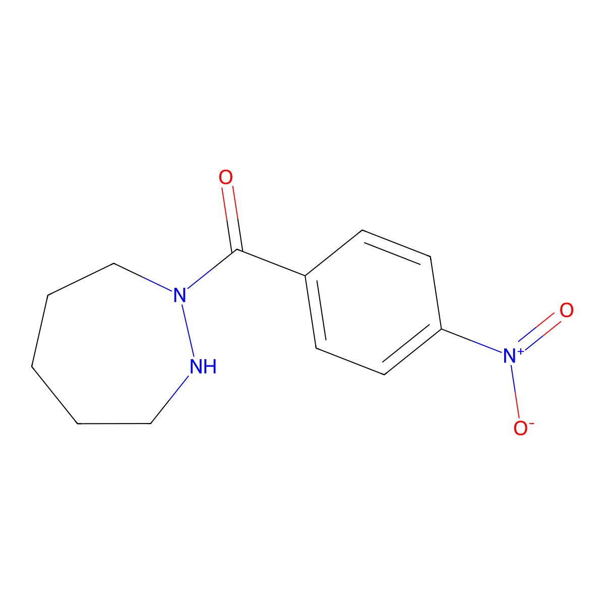 1,2-Diazepan-1-yl(4-nitrophenyl)methanone molecular structure, CAS 1135283-09-8